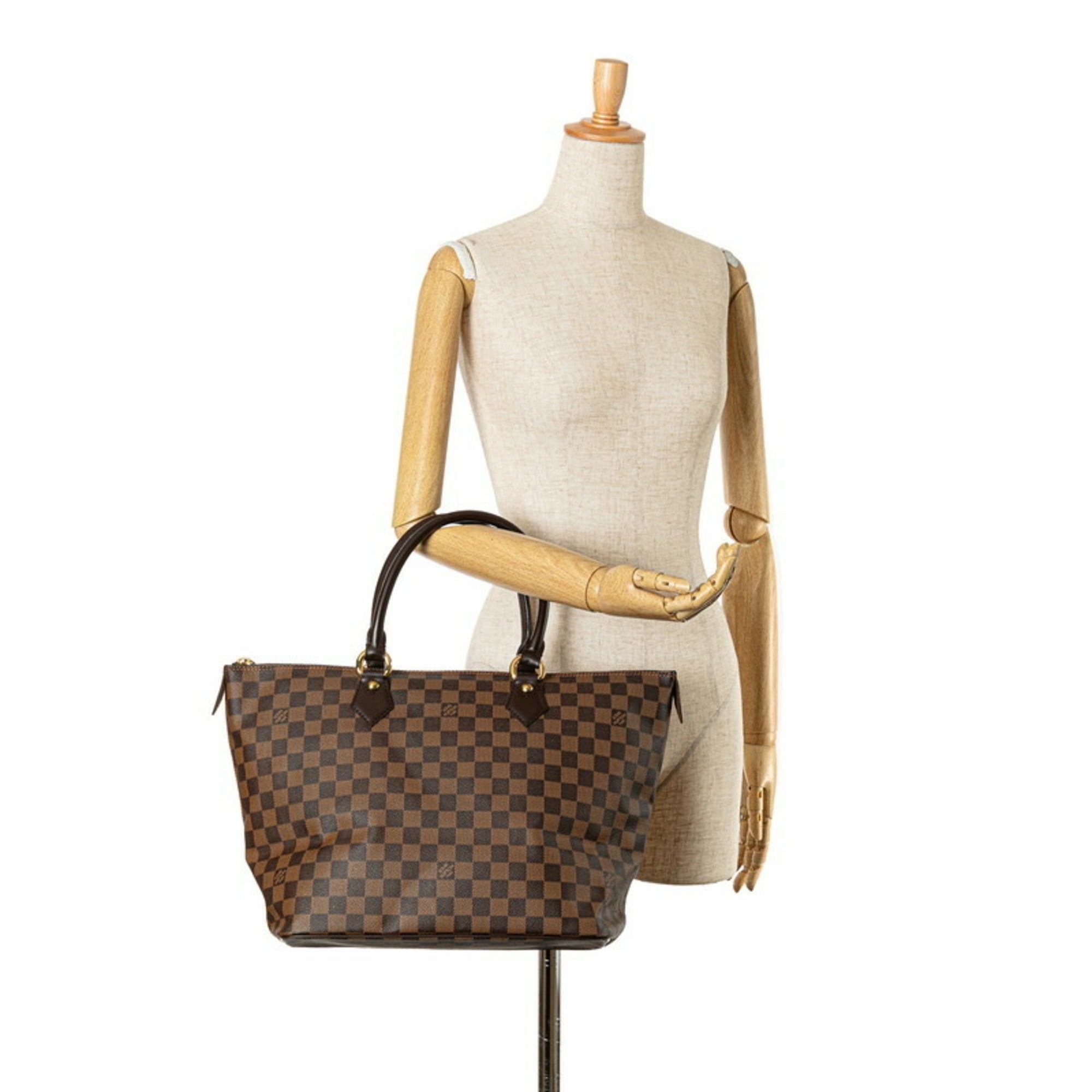 Louis Vuitton Brown Pvc Leather Handbag Shoulder Bag (Pre-Owned)