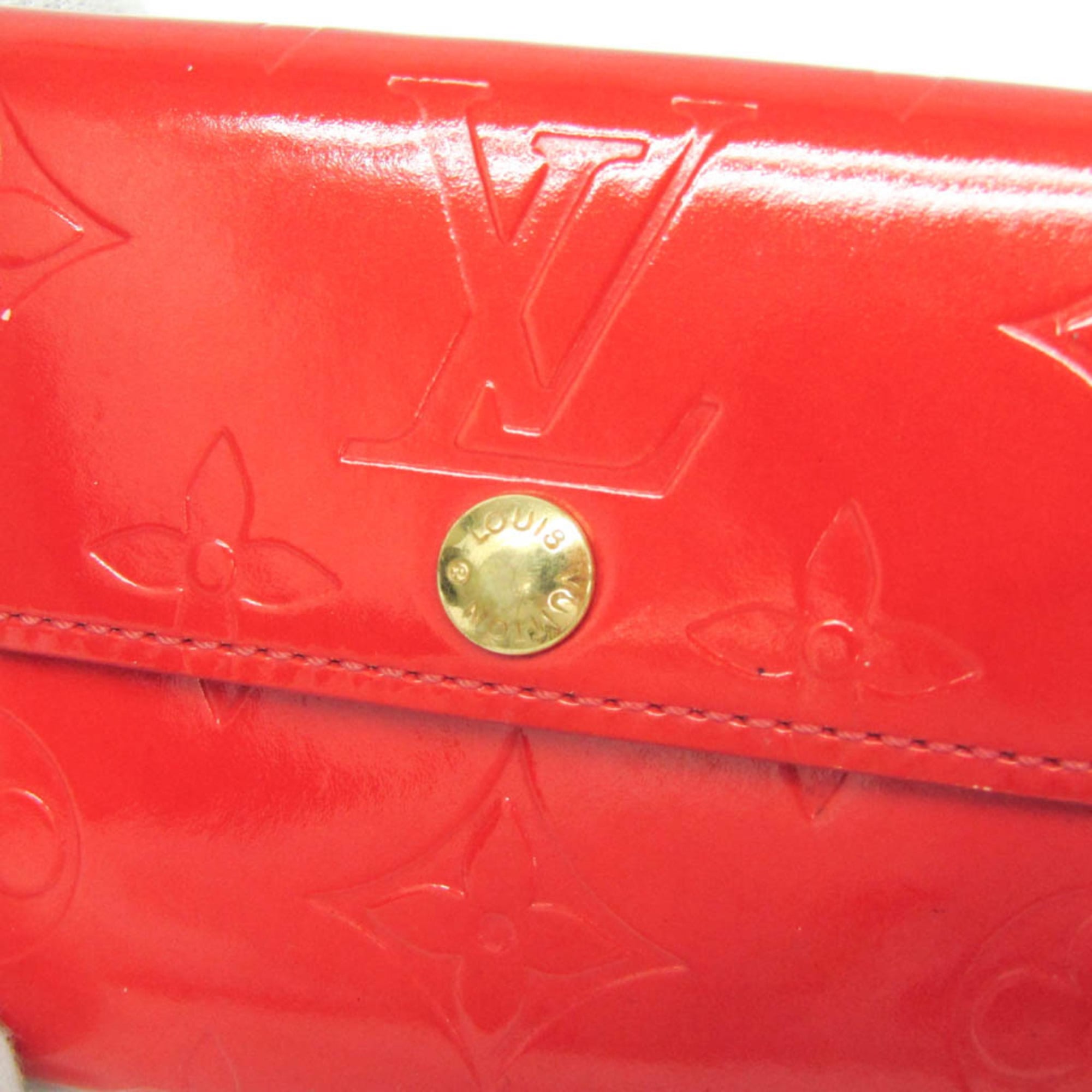 Louis Vuitton Ludlow Wallet Vernis Red Patent_Leather Wallets Accessory (Pre-Owned)