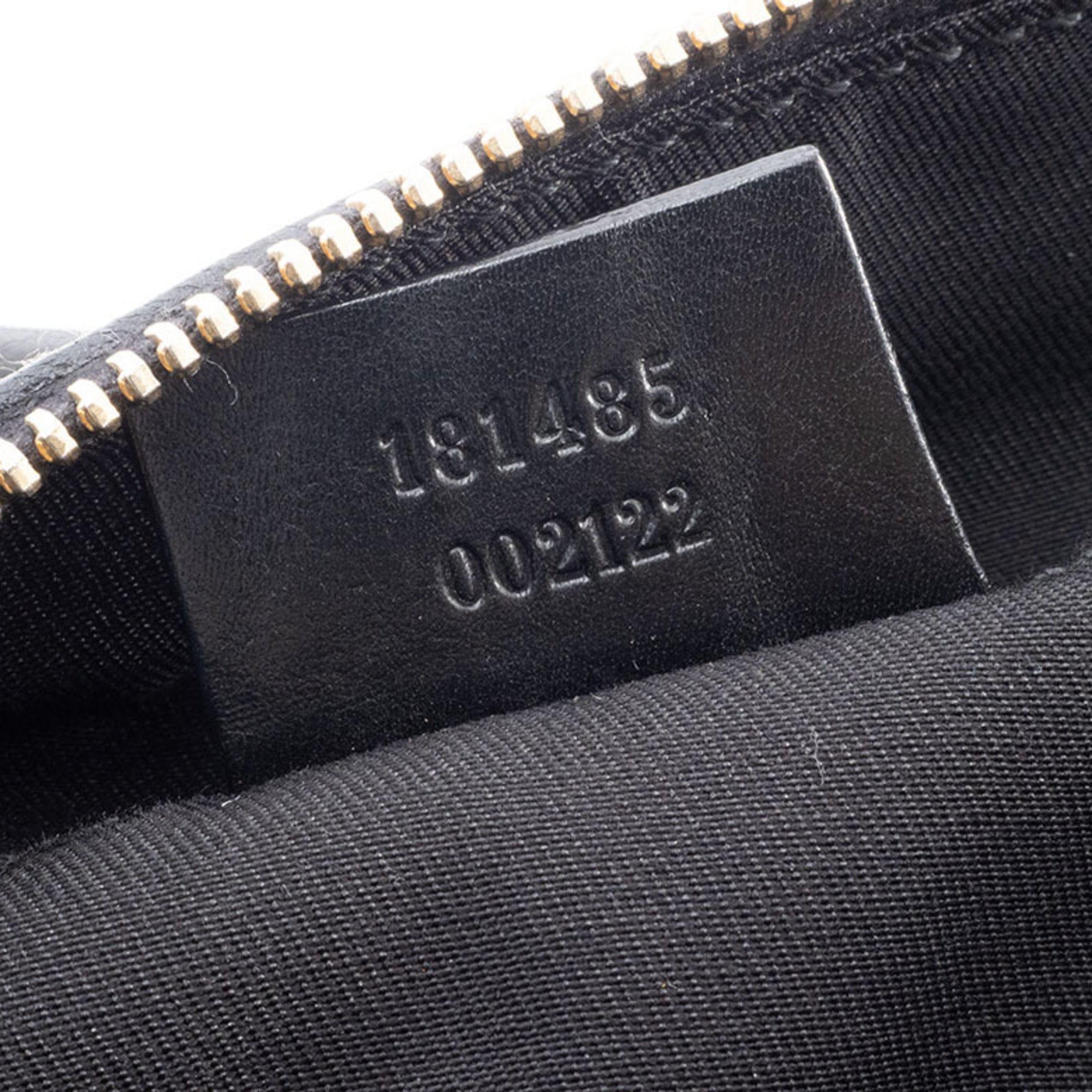 Gucci Hysteria Black Leather Boston Bag (Pre-Owned)