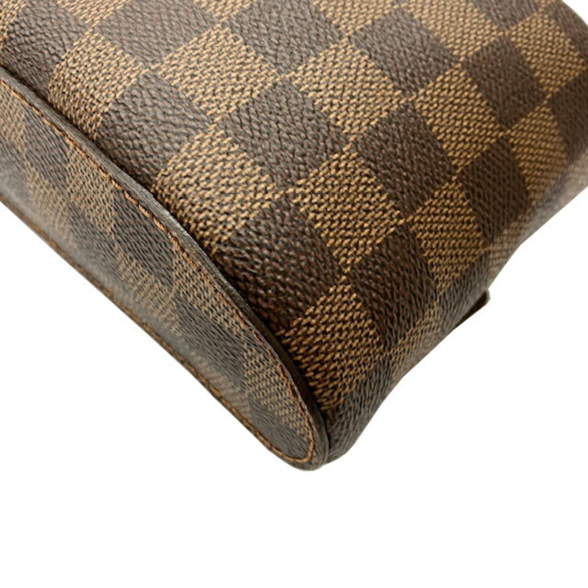 Louis Vuitton Ebene Damier Canvas Shoulder Bag Sling Bag (Pre-Owned)