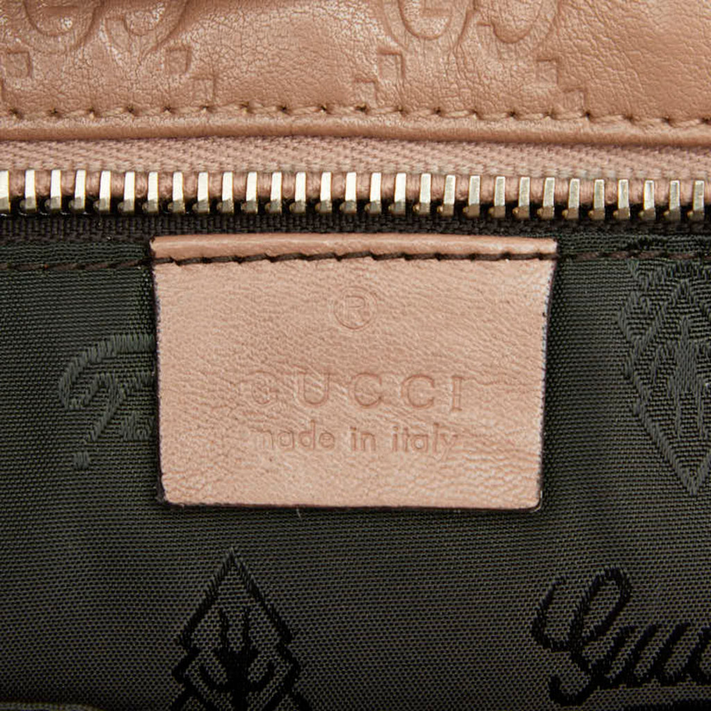 Gucci Beige Leather Handbag Tote Bag (Pre-Owned)
