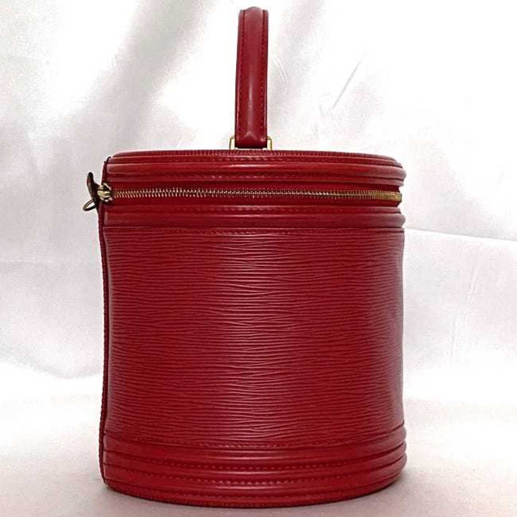 Louis Vuitton Castilian Red Epi Leather Handbag Vanity Bag (Pre-Owned)