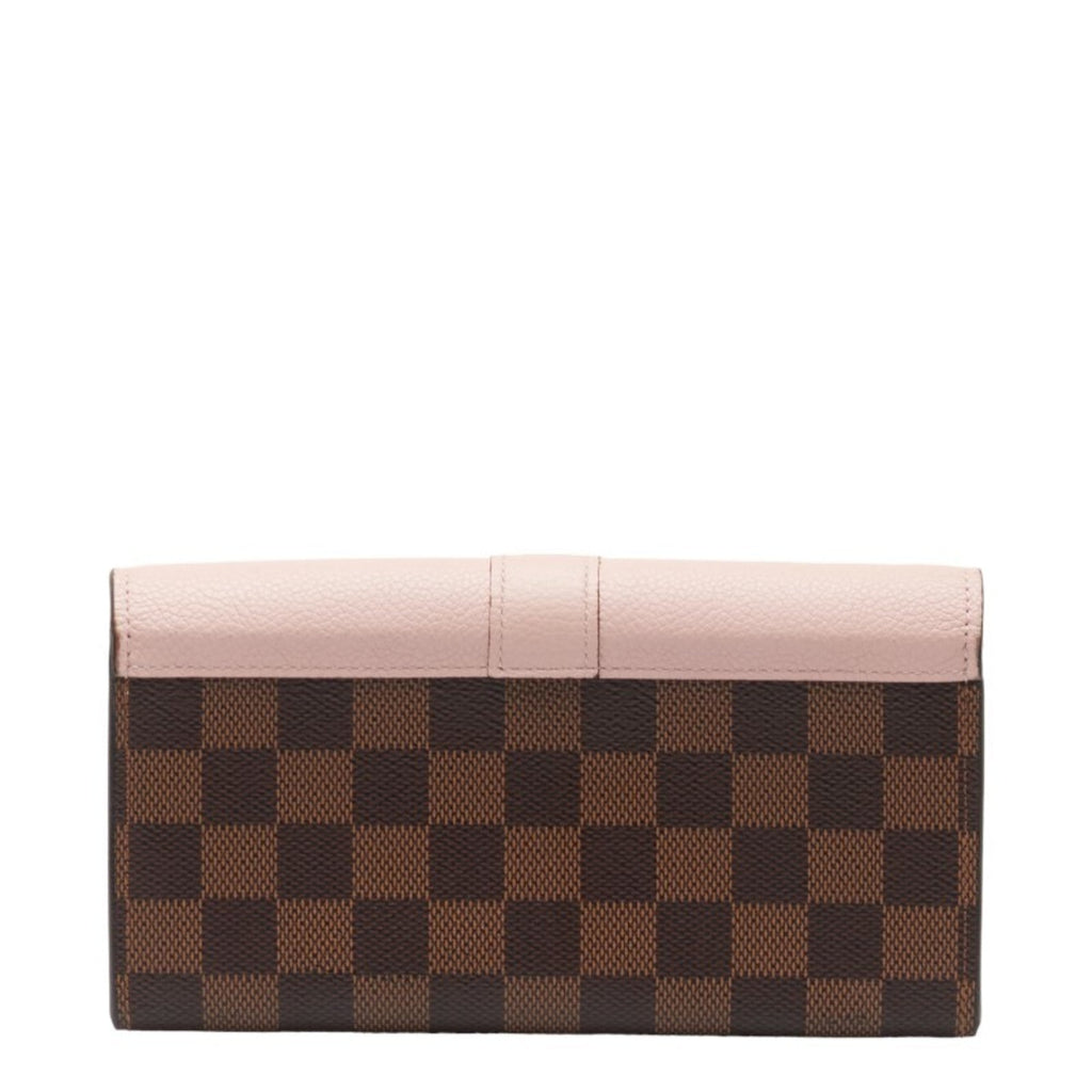 Louis Vuitton Damier Brown Damier Canvas Magnolia Pink Pvc Coin Purse/Coin Case (Pre-Owned)