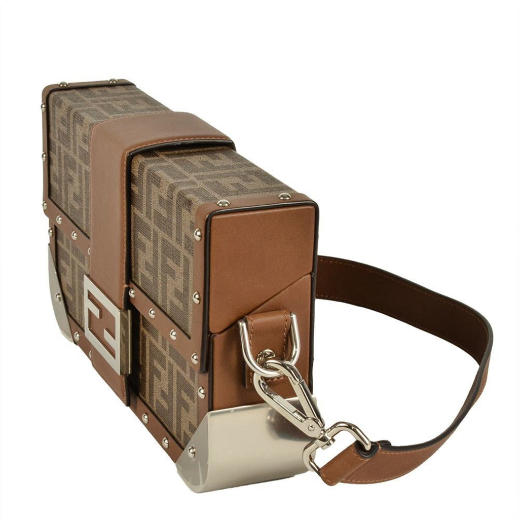 Fendi Brown Pvc Leather Shoulder Bag (Pre-Owned)