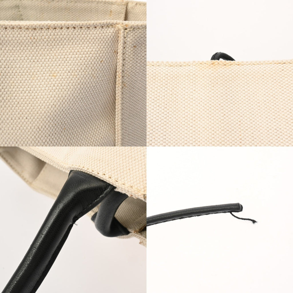Bottega Veneta Ivory Canvas Tote Bag (Pre-Owned)
