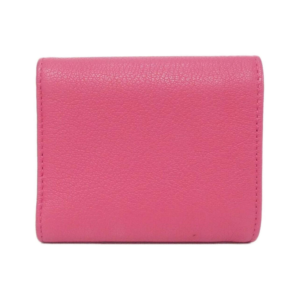 Chanel Pink Leather Wallet (Tri-Fold) (Pre-Owned)