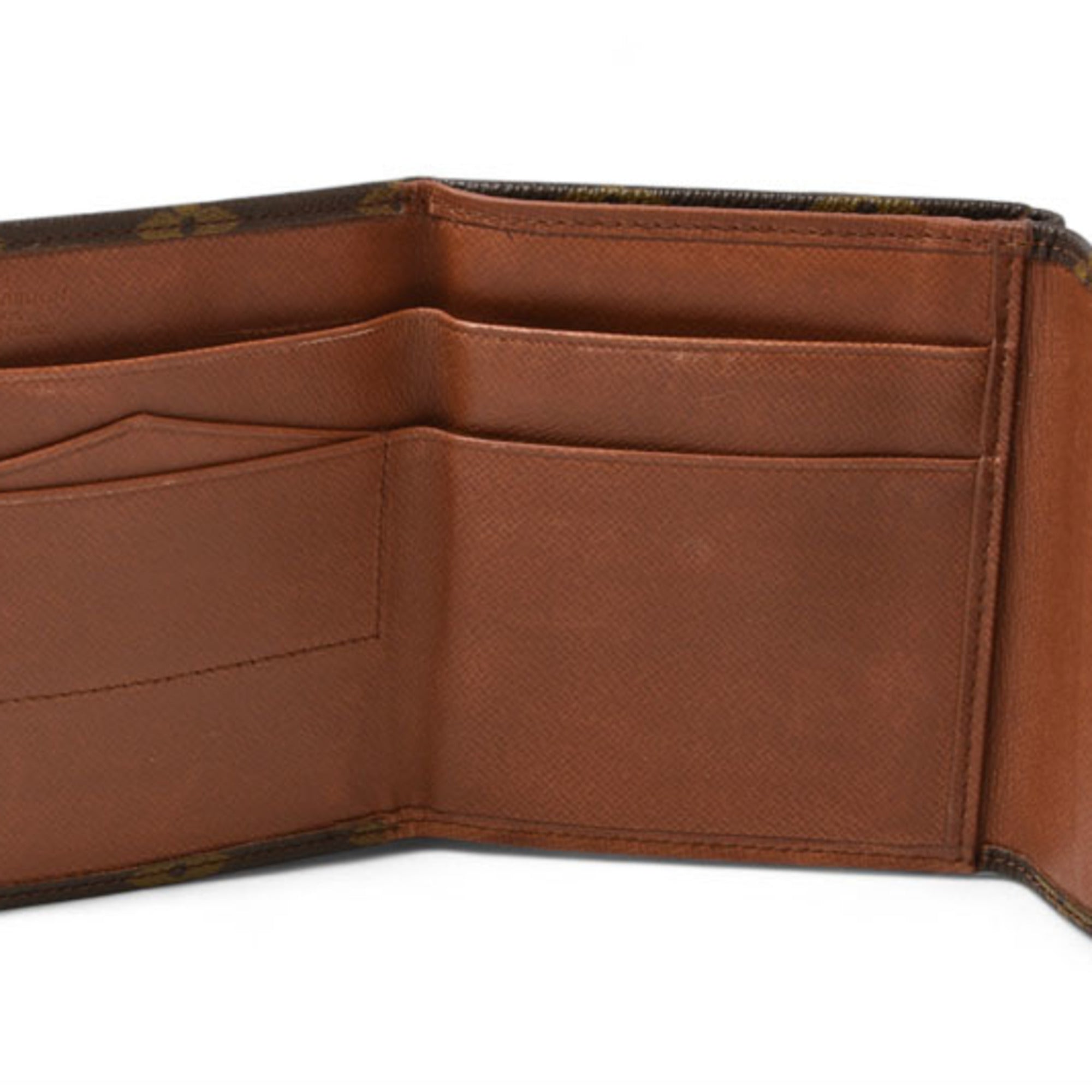 Louis Vuitton Brown Coated Canvas Wallet (Bi-Fold) (Pre-Owned)