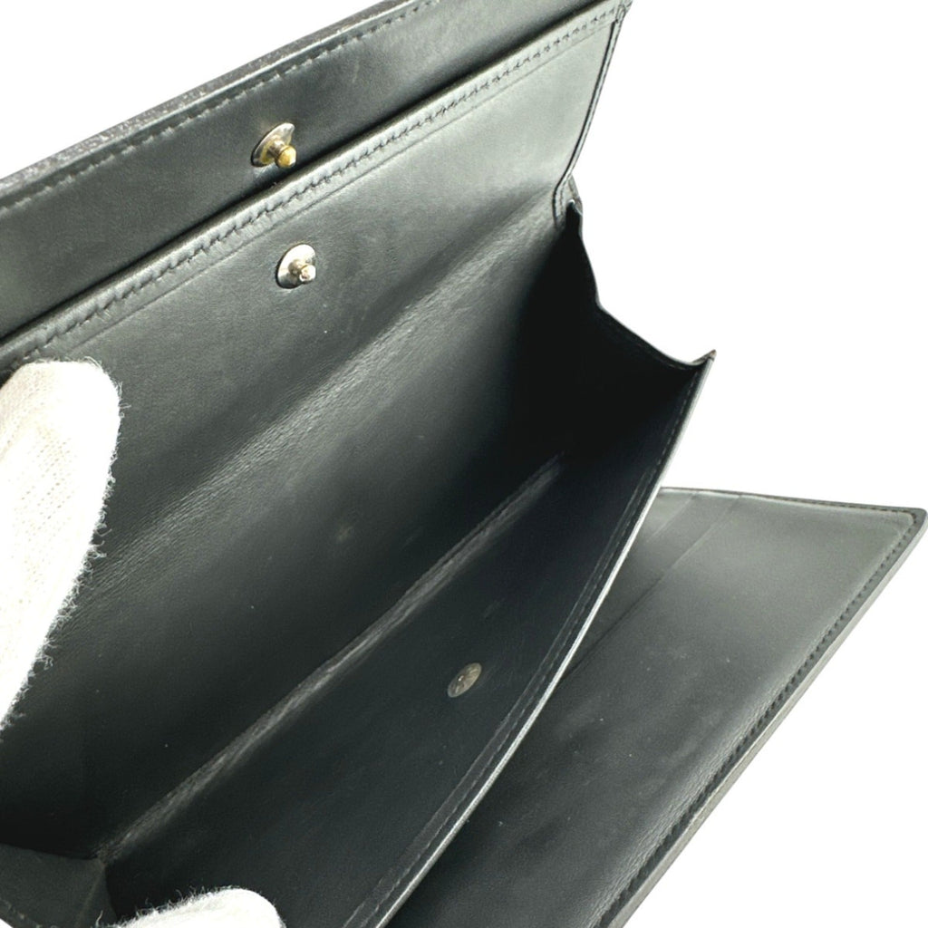 Louis Vuitton Monogram Mat Black Noir Monogram Mat Wallet (Tri-Fold) (Pre-Owned)