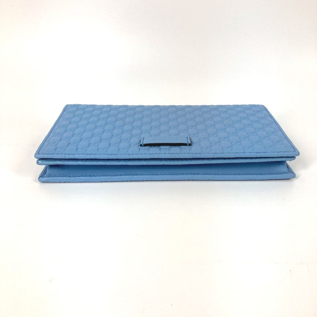 Gucci Blue Leather Chain/Shoulder Wallet (Pre-Owned)