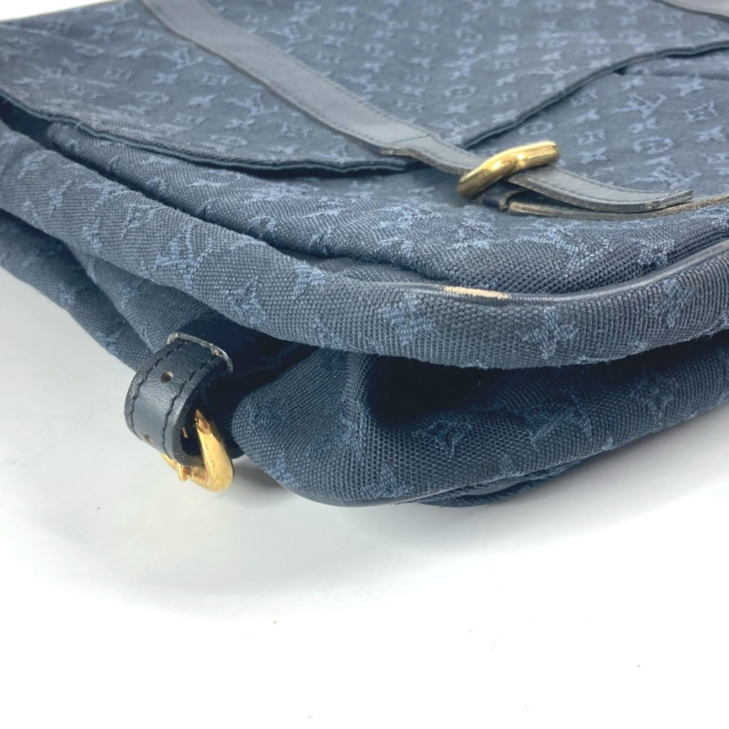 Louis Vuitton Monogram Mini Navy Monogram Mini Boston Bag Handbag Shoulder Bag (Pre-Owned)