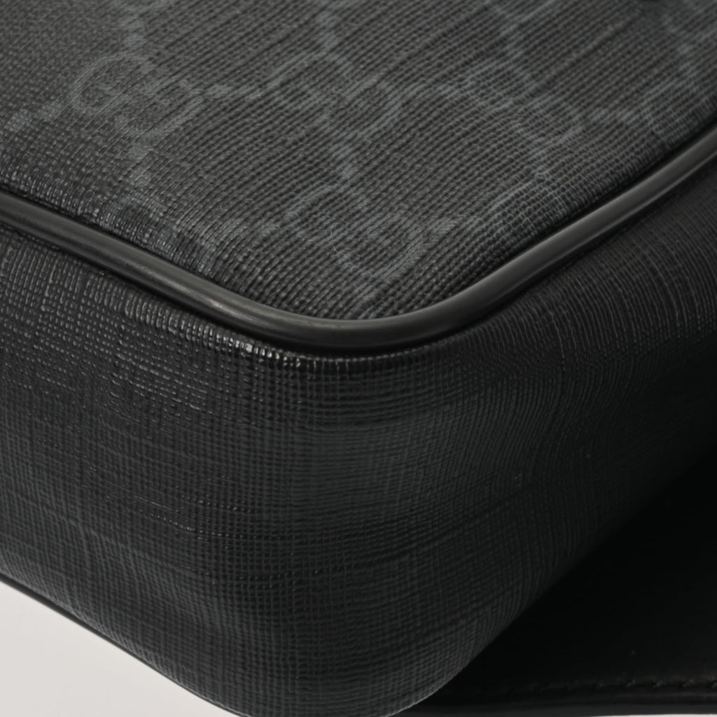 Gucci Black Gray Gg Supreme Canvas Sling Bag (Pre-Owned)
