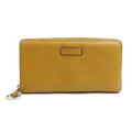 Gucci Beige Brown Leather Long Wallet (Bi-Fold) (Pre-Owned)