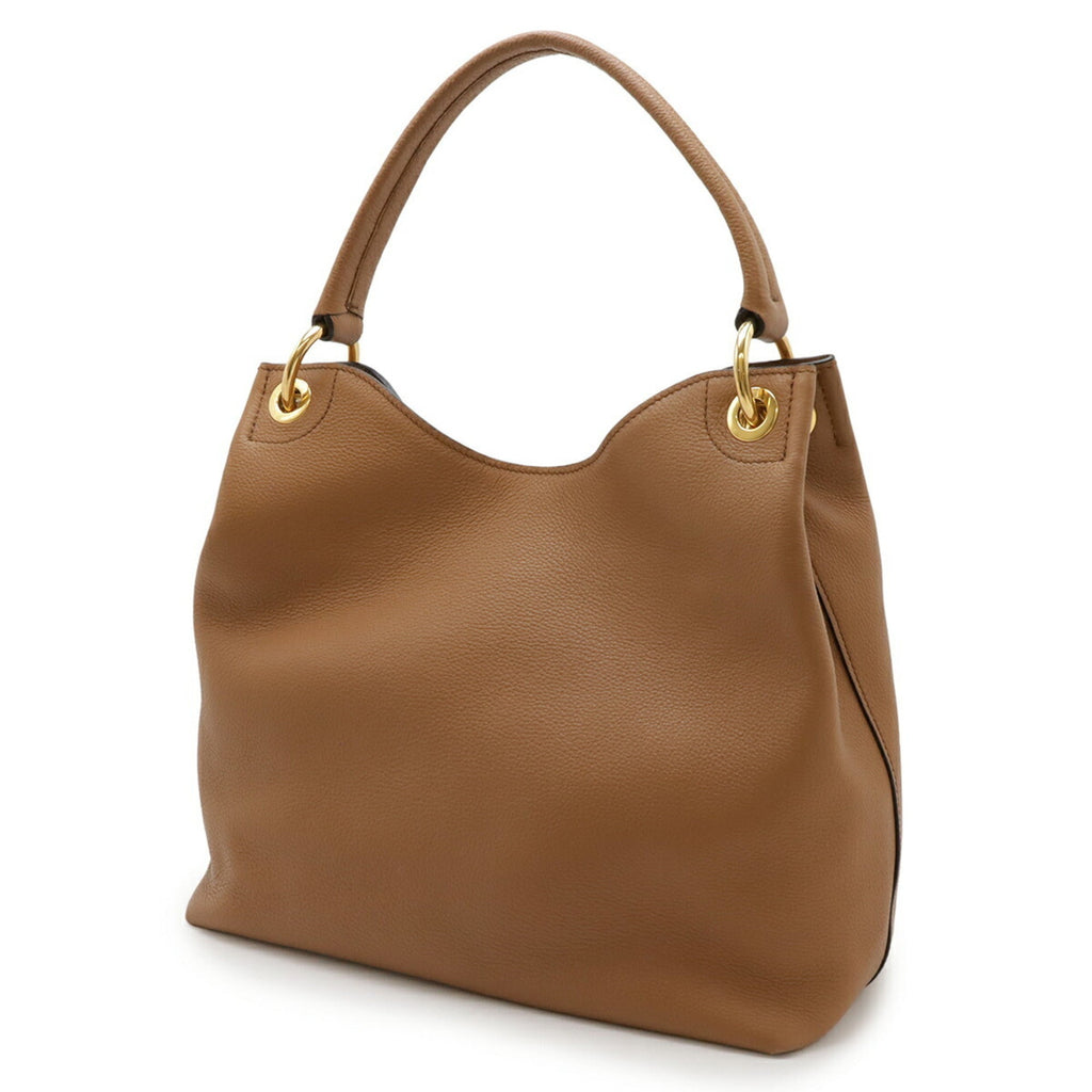 Prada Camel Leather Shoulder Bag (Pre-Owned)
