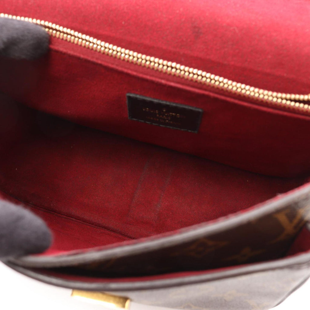 Louis Vuitton Black Brown Coated Canvas Leather Shoulder Bag (Pre-Owned)