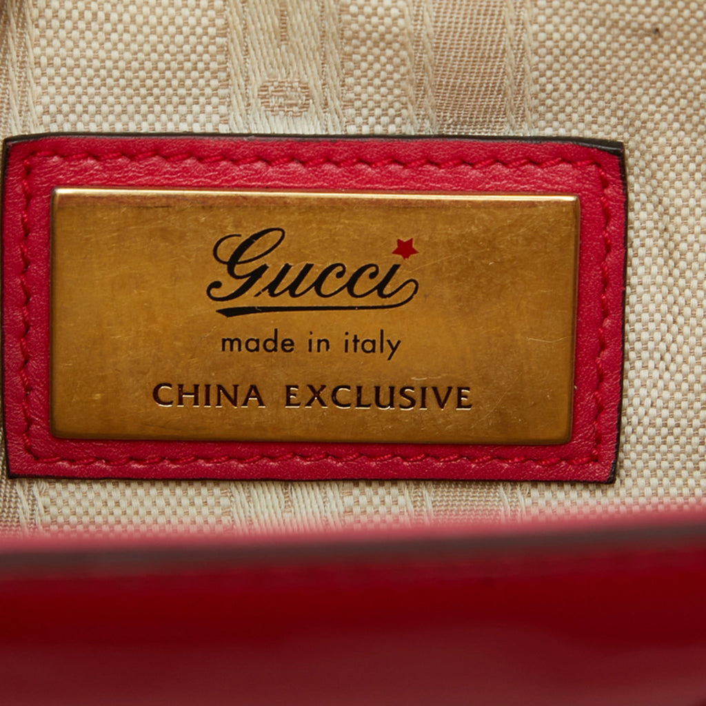 Gucci Pink Patent Leather Handbag (Pre-Owned)