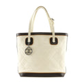 Chanel Ivory Leather Tote Bag (Pre-Owned)