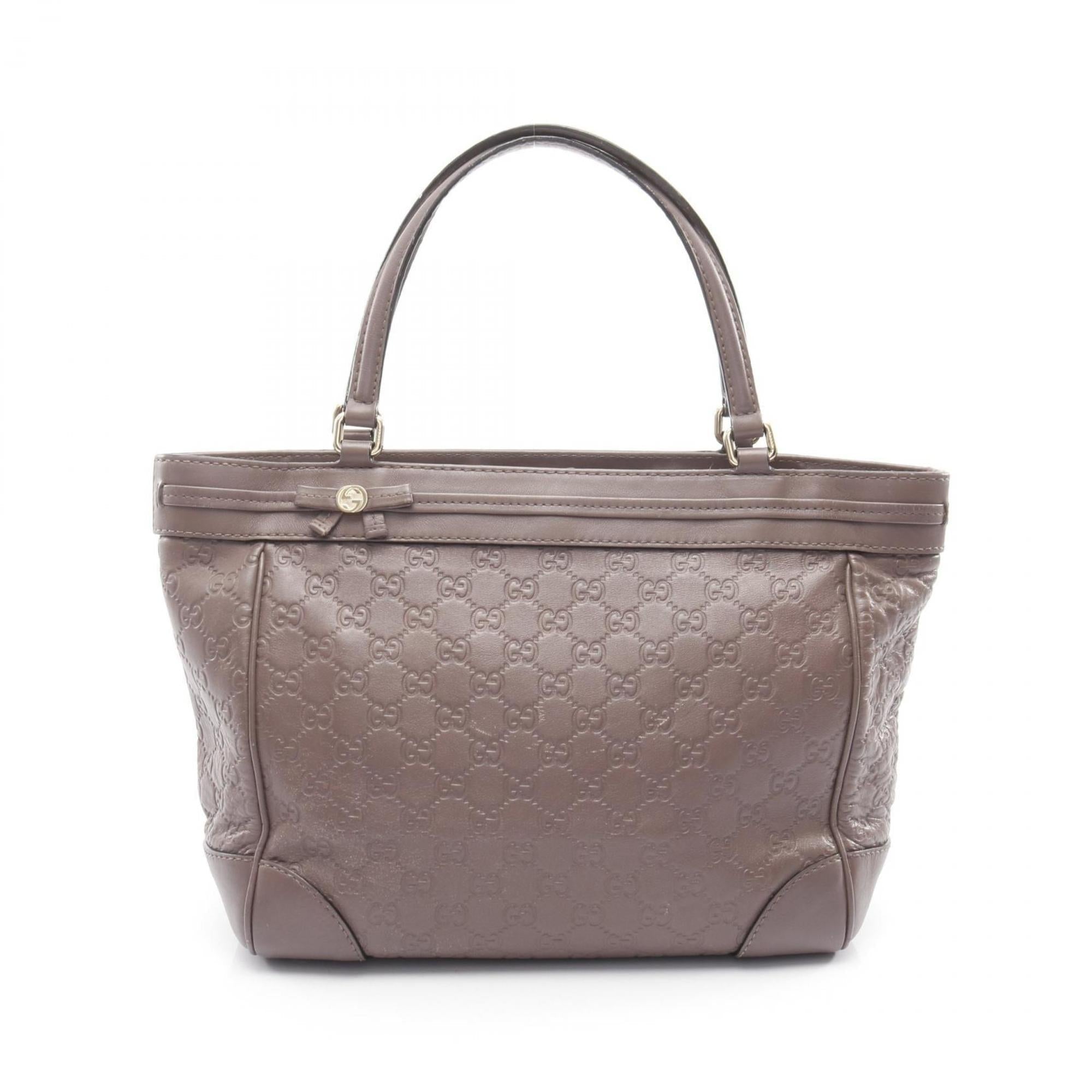 Gucci Pink Leather Tote Bag (Pre-Owned)