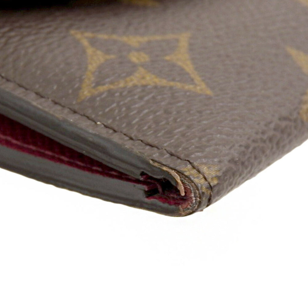 Louis Vuitton Fuchsia Monogram Purple Red Color Pvc Long Wallet (Bi-Fold) (Pre-Owned)