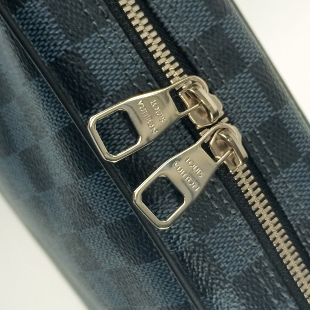 Louis Vuitton Damier Cobalt Navy Canvas Clutch Bag Pouch (Pre-Owned)