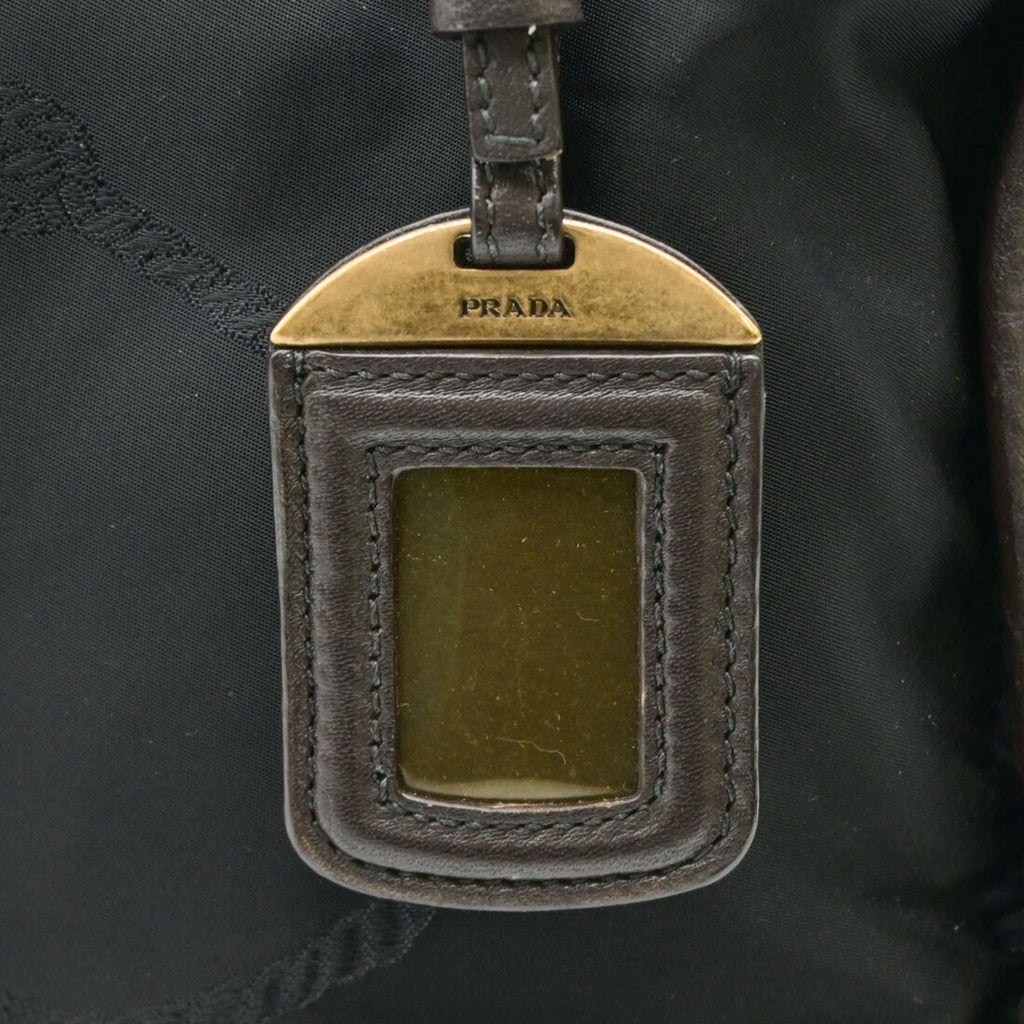 Prada Black Nylon Handbag Shoulder Bag (Pre-Owned)