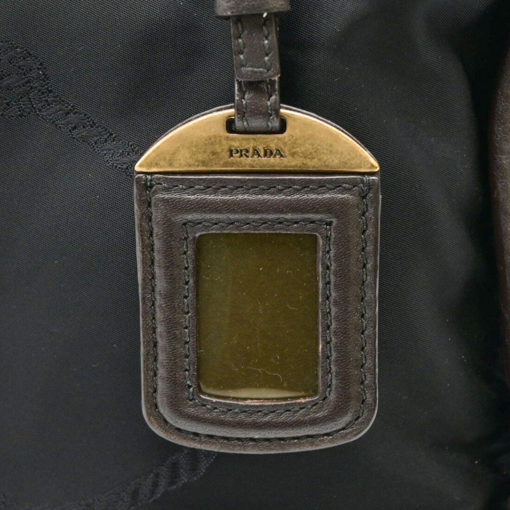 Prada Black Nylon Handbag Shoulder Bag (Pre-Owned)