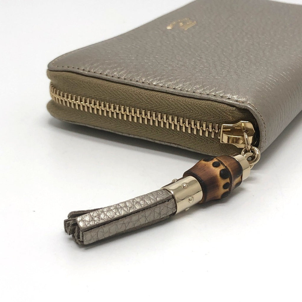 Gucci Champagne Gold Leather Long Wallet (Bi-Fold) (Pre-Owned)