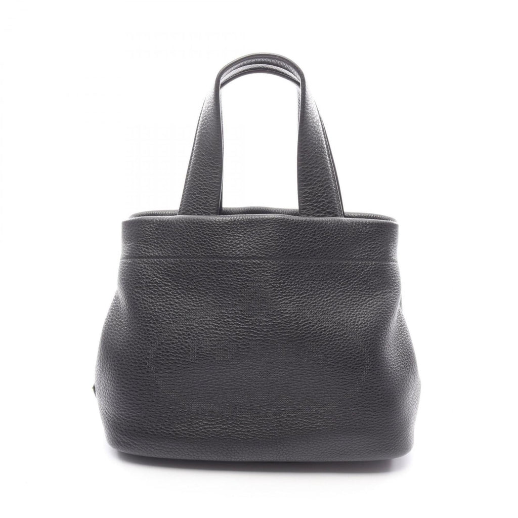 Prada Black Leather Handbag Tote Bag (Pre-Owned)