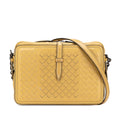 Bottega Veneta Khaki Leather Shoulder Bag (Pre-Owned)