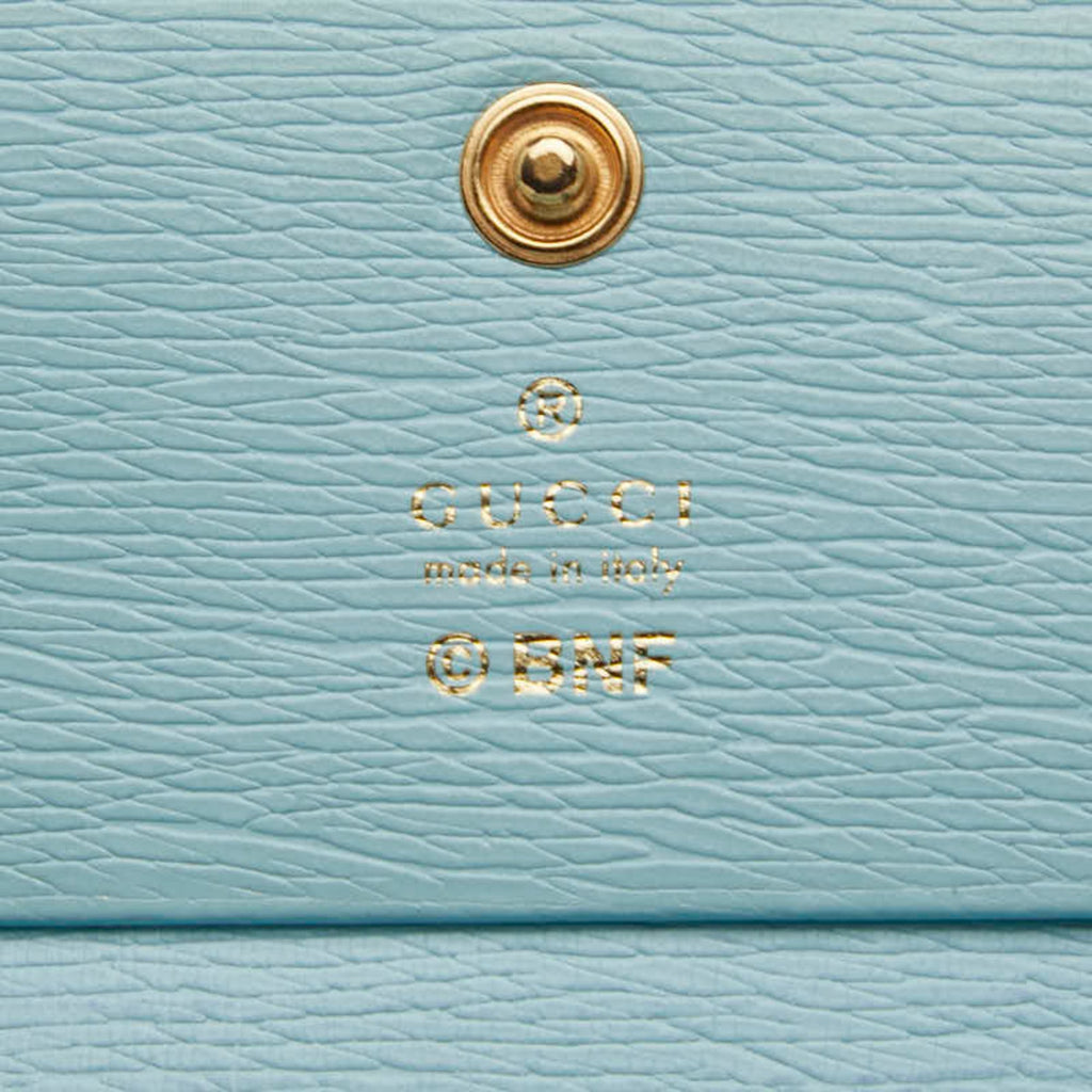 Gucci Blue Leather Wallet (Bi-Fold) (Pre-Owned)