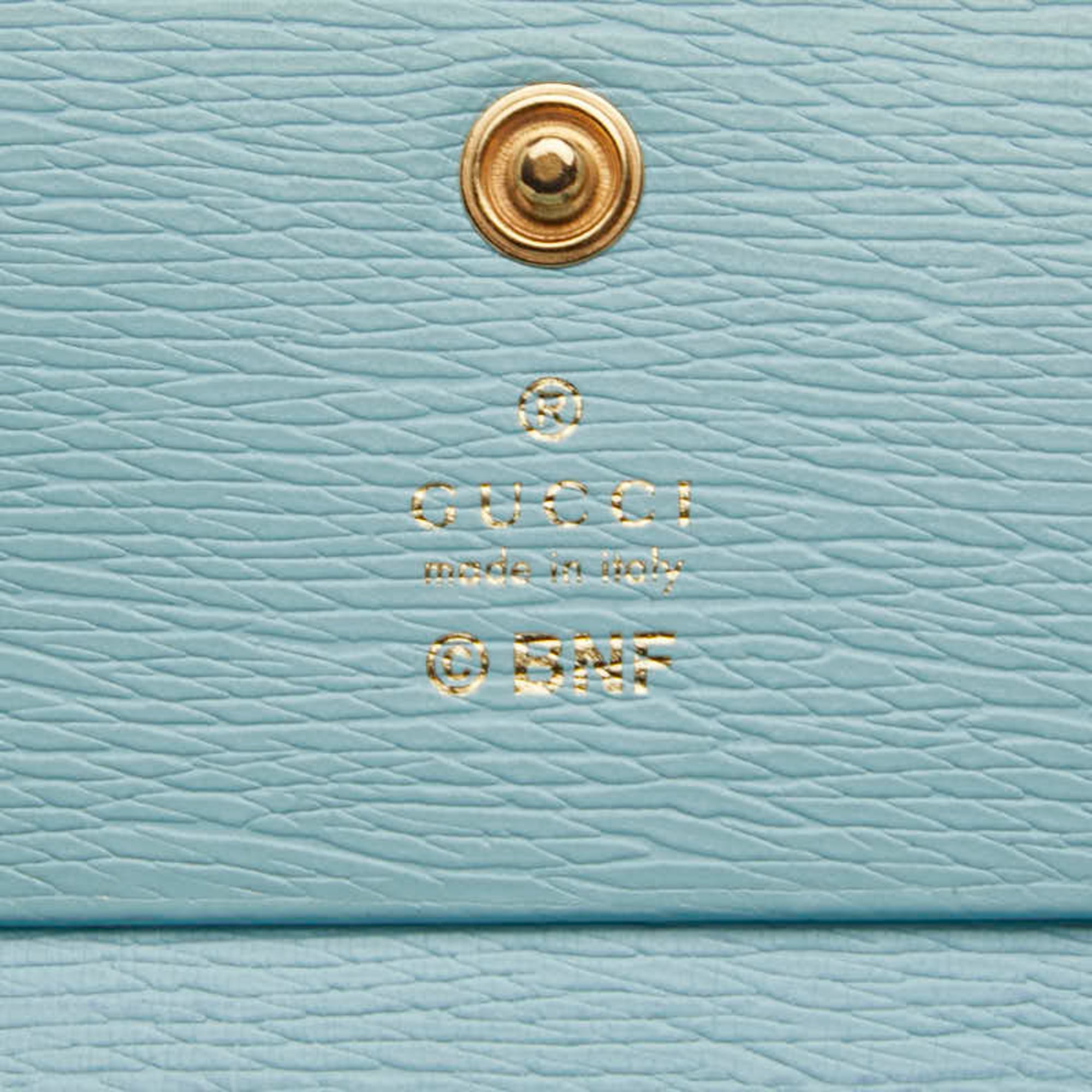 Gucci Blue Leather Wallet (Bi-Fold) (Pre-Owned)