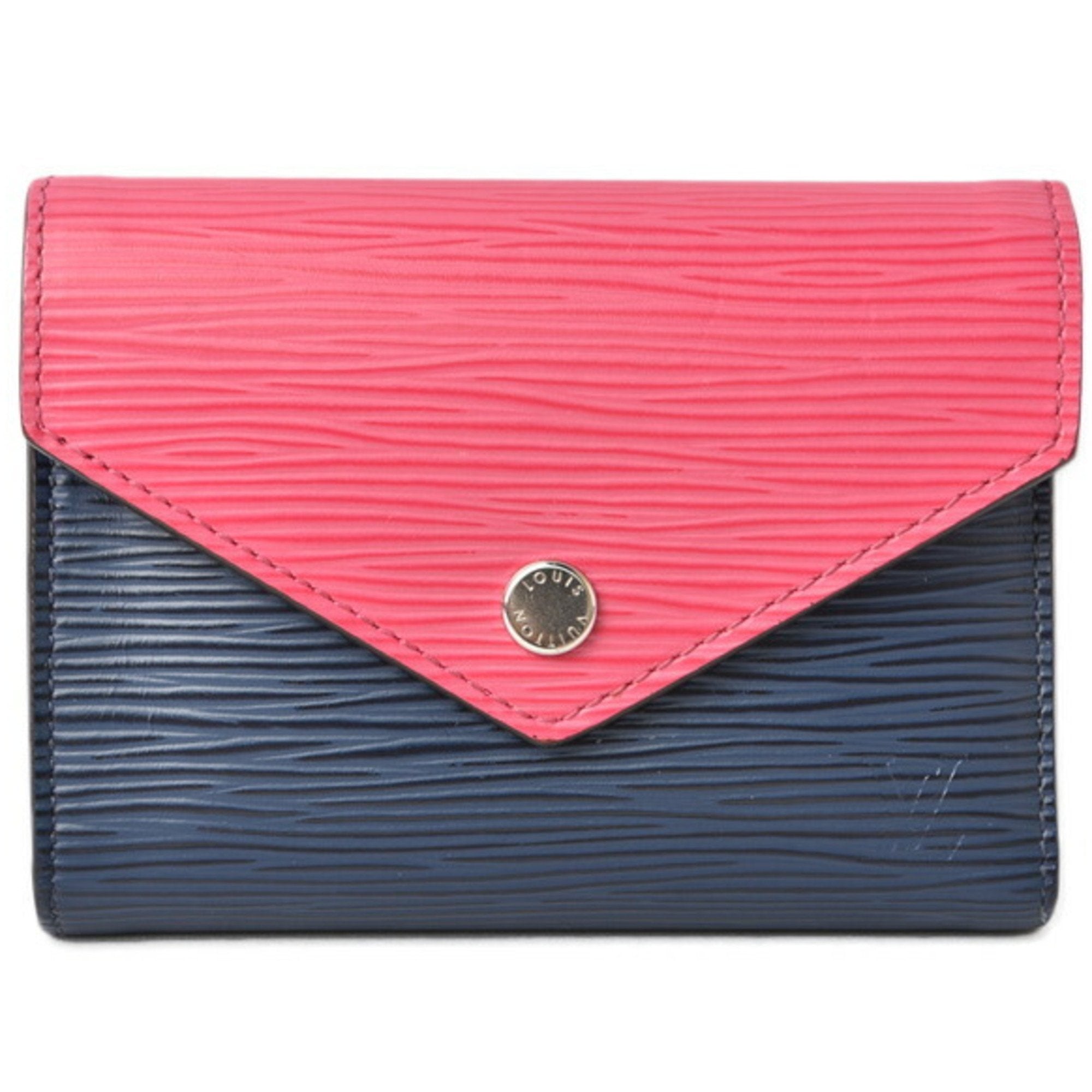 Louis Vuitton Epi Blue Epi Leather Wallet (Tri-Fold) (Pre-Owned)
