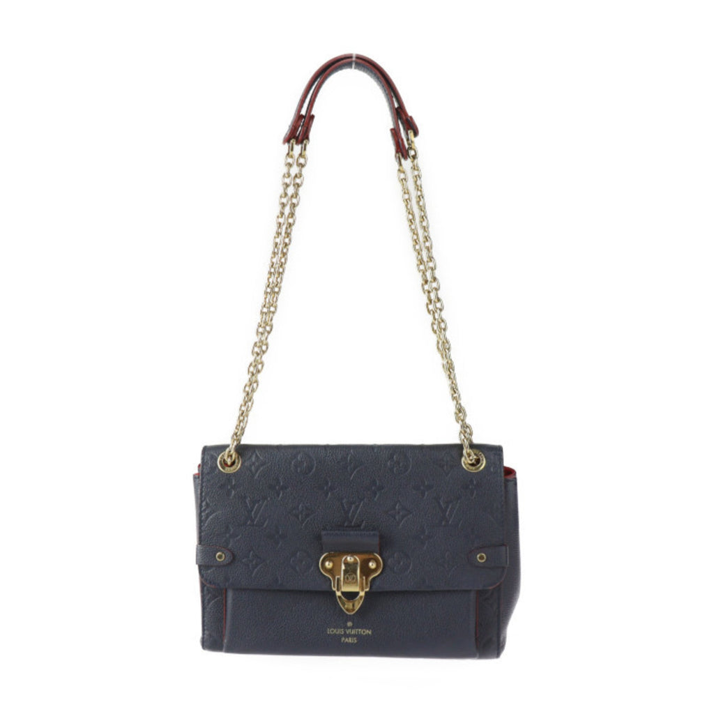 Louis Vuitton Monogram Empreinte Marine Rouge Leather Handbag Pochette Shoulder Bag (Pre-Owned)