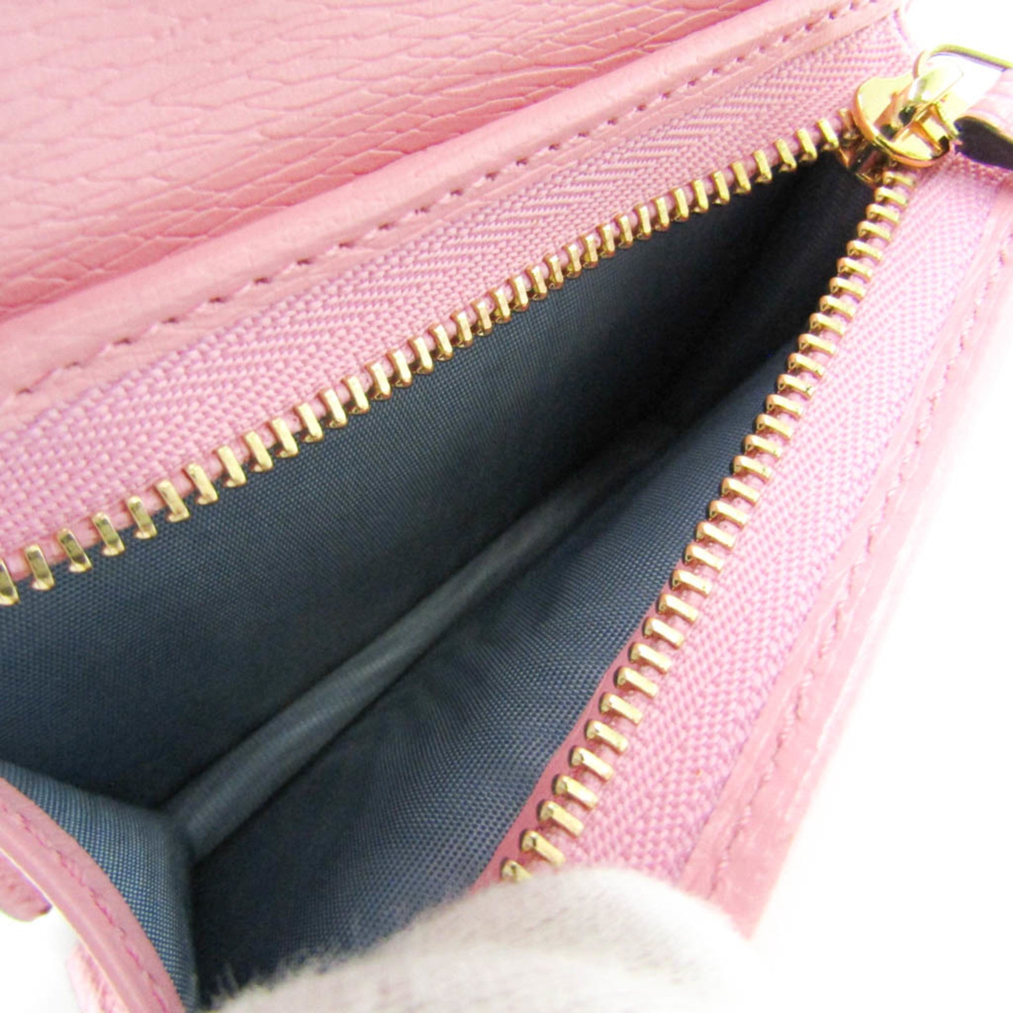 Gucci Multi-Color Pink Leather Wallet (Bi-Fold) (Pre-Owned)