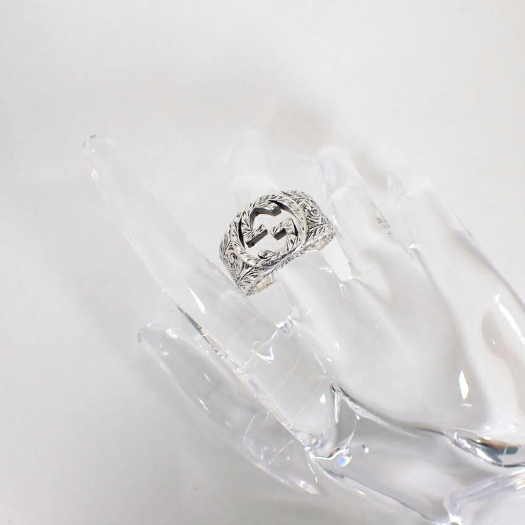 Gucci Sterling Silver 925 Band Ring (Pre-Owned)
