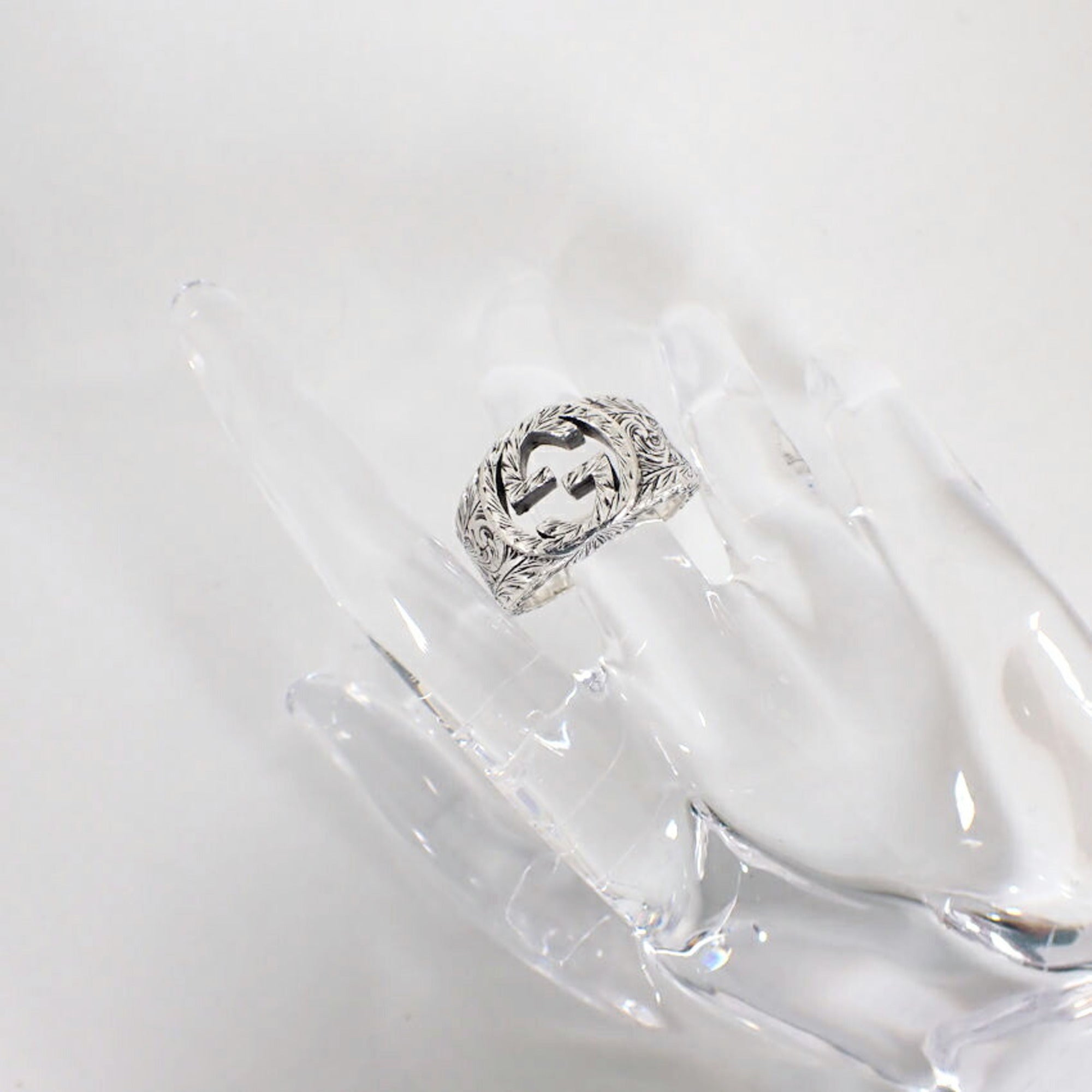 Gucci Sterling Silver 925 Band Ring (Pre-Owned)