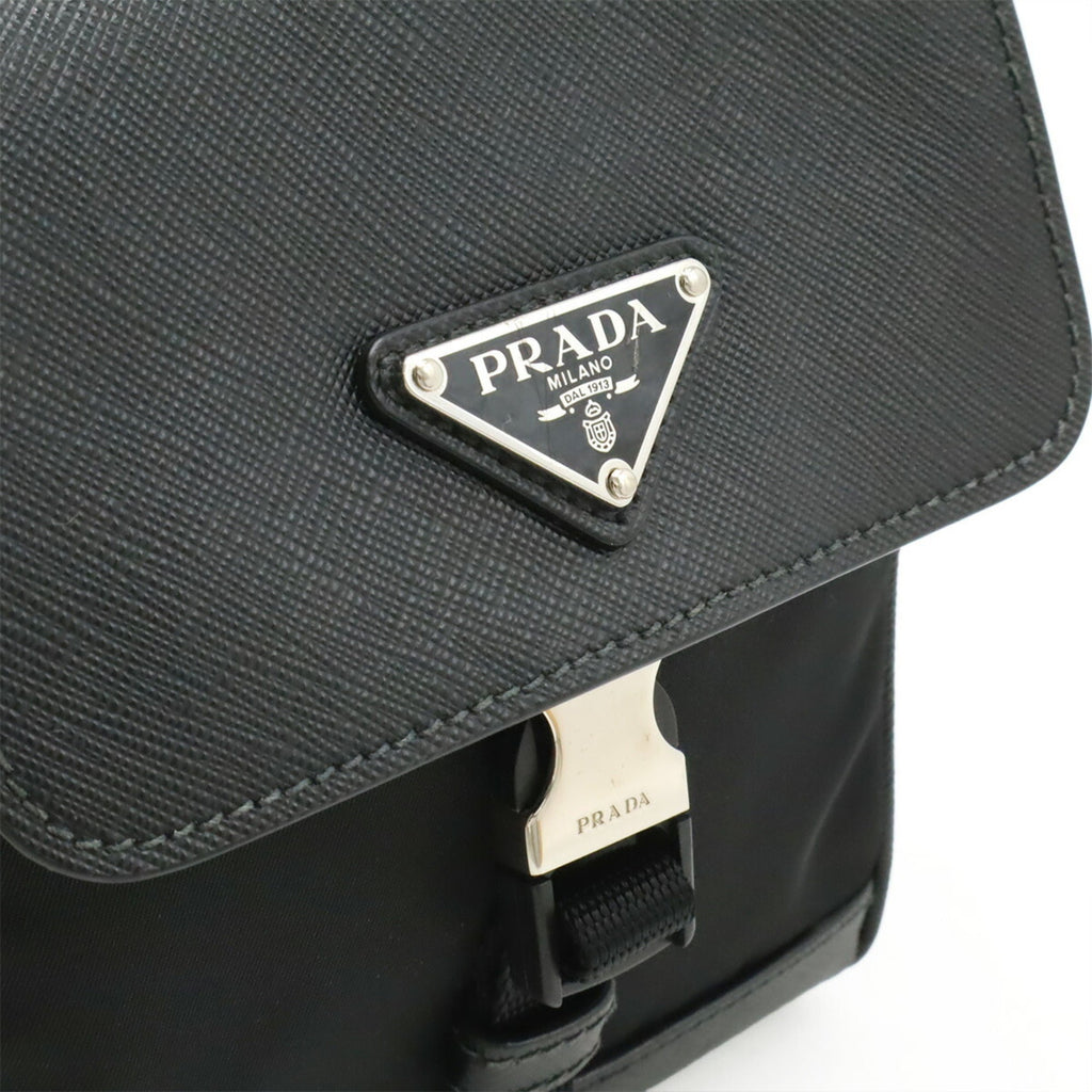 Prada Black Nero Nylon Pouch Sling Bag (Pre-Owned)