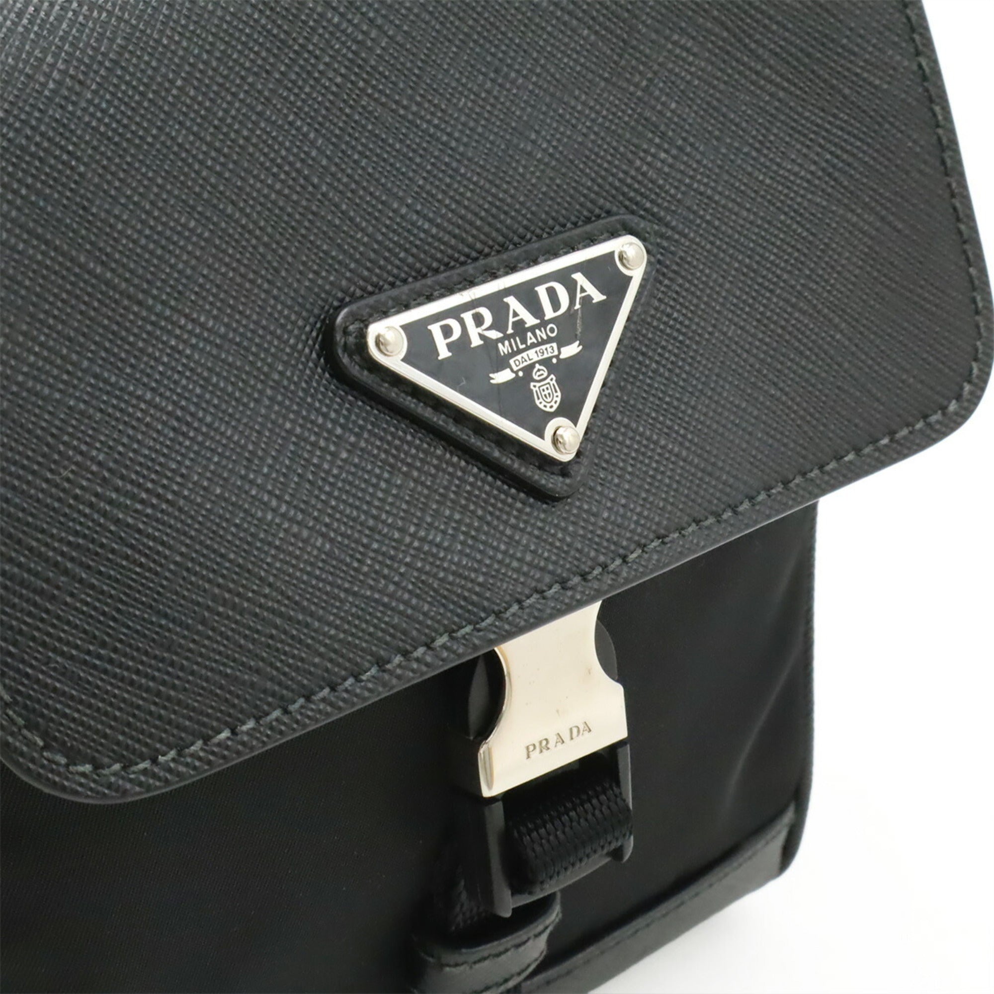 Prada Black Nero Nylon Pouch Sling Bag (Pre-Owned)