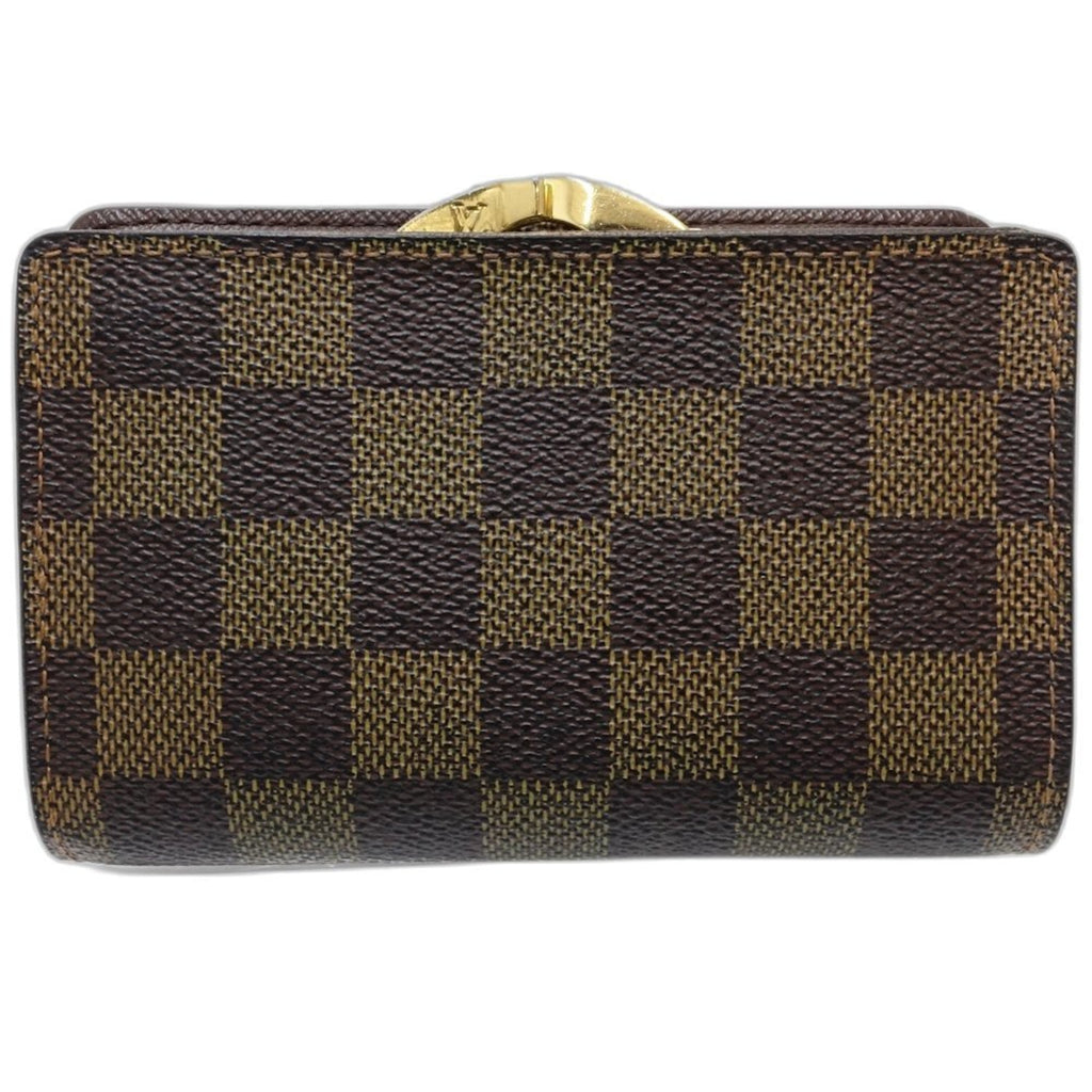 Louis Vuitton Damier Damier Canvas Ebene Damier Canvas Wallet (Bi-Fold) (Pre-Owned)