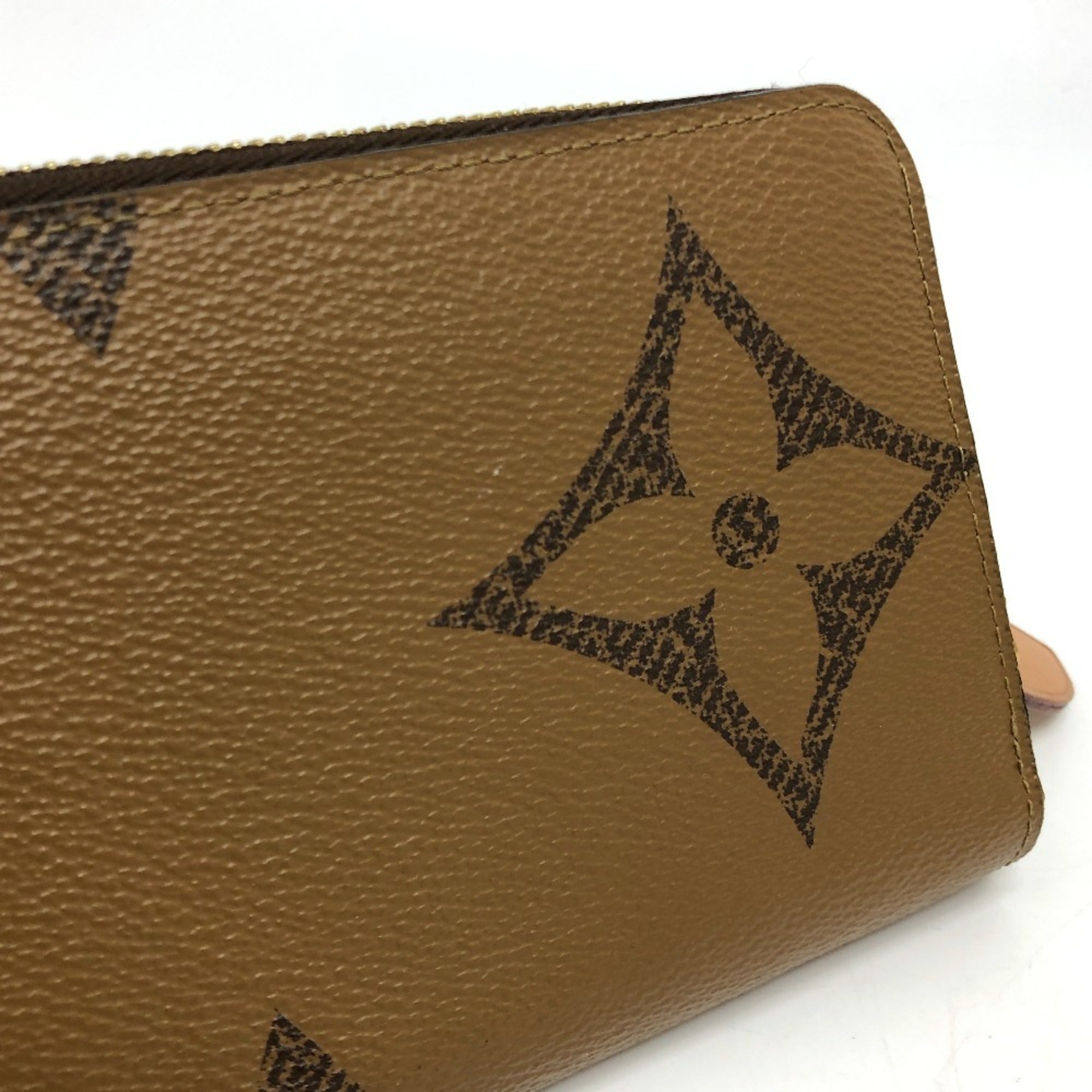 Louis Vuitton Monogram Reverse Brown Monogram Reverse Long Wallet (Bi-Fold) (Pre-Owned)