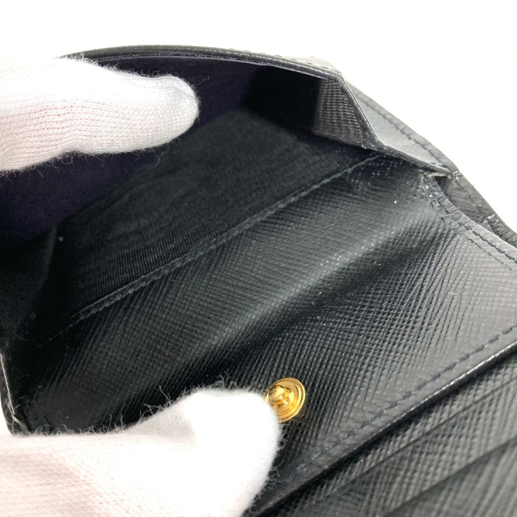Prada Black Leather Wallet (Bi-Fold) (Pre-Owned)