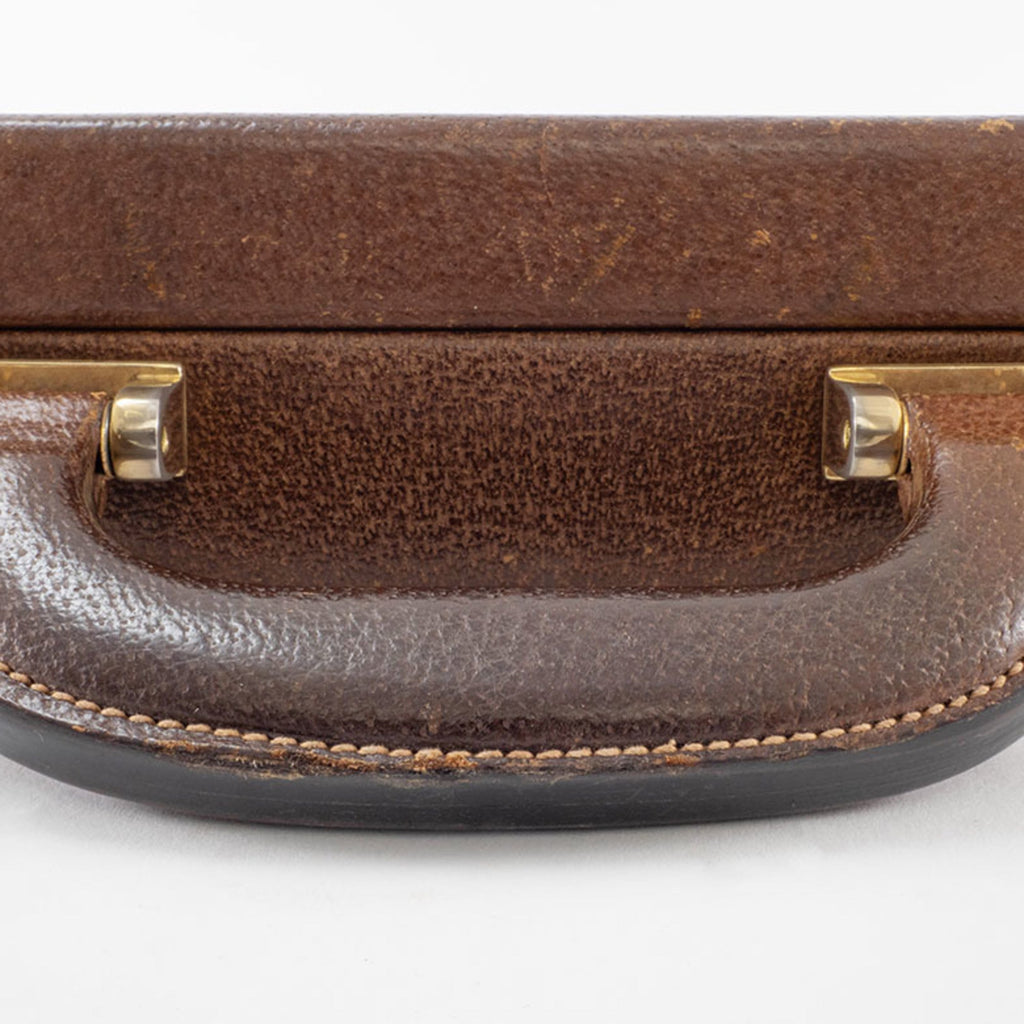 Gucci Brown Leather Attaché Case (Pre-Owned)
