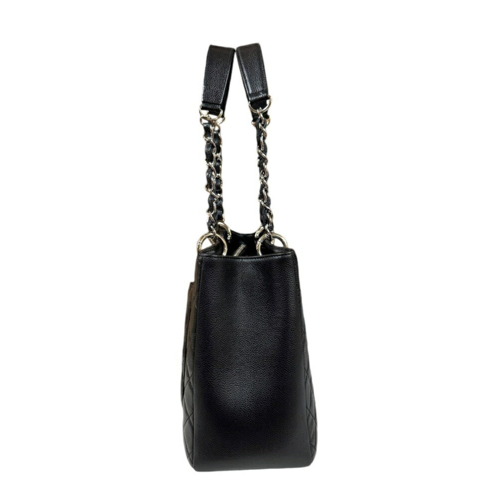 Chanel Black Caviar Leather Tote Bag (Pre-Owned)