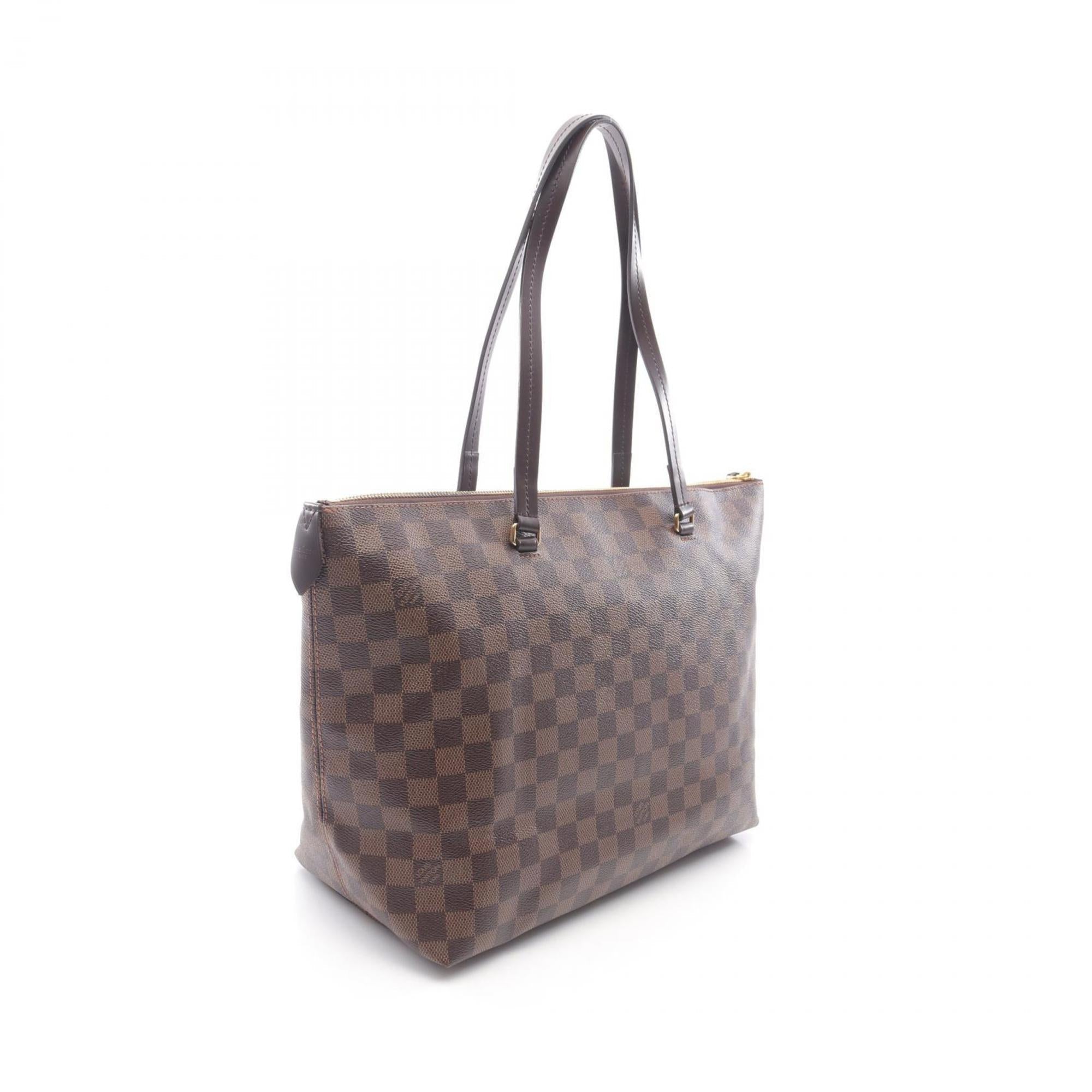 Louis Vuitton Brown Coated Canvas Pvc Leather Tote Bag (Pre-Owned)
