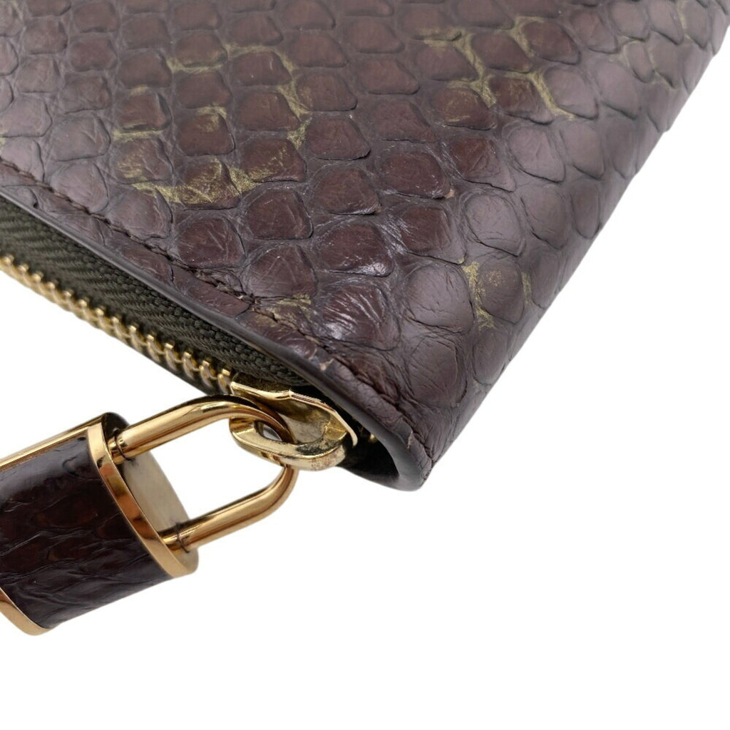 Louis Vuitton Exotic Brown Monogram Monogram Long Wallet (Bi-Fold) (Pre-Owned)