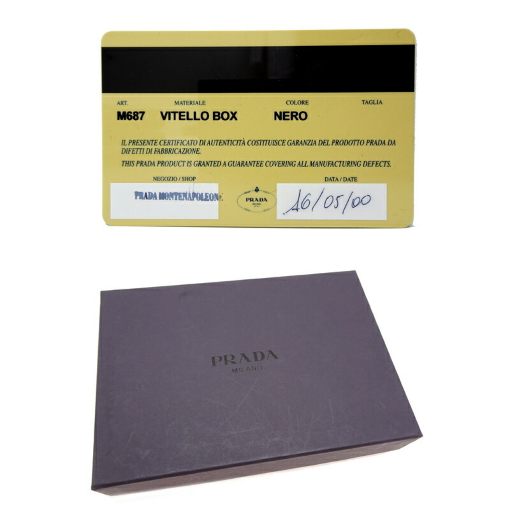 Prada Black Nero Long Bill Wallet (Bi-Fold) (Pre-Owned)