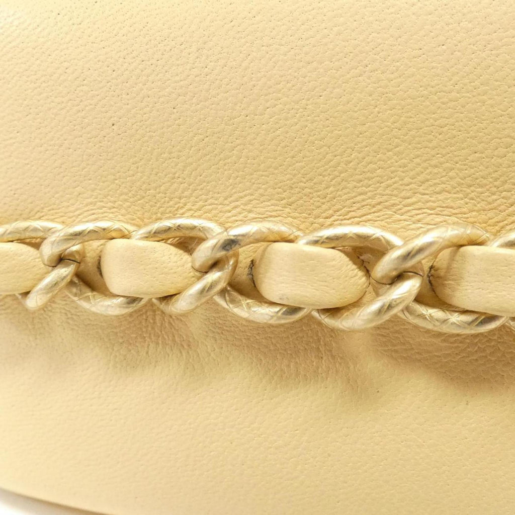 Chanel Beige Leather Shoulder Bag (Pre-Owned)