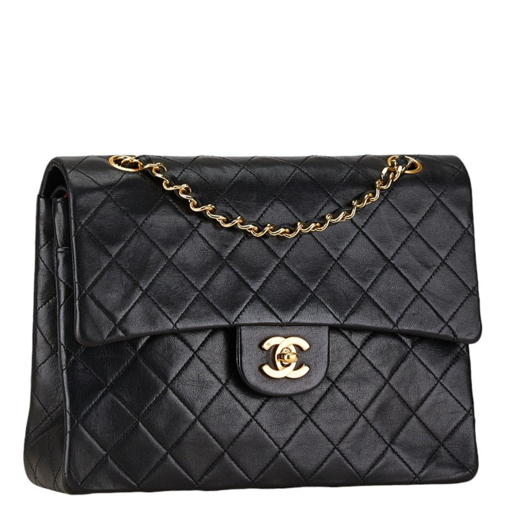 Chanel Black Handbag Shoulder Bag (Pre-Owned)