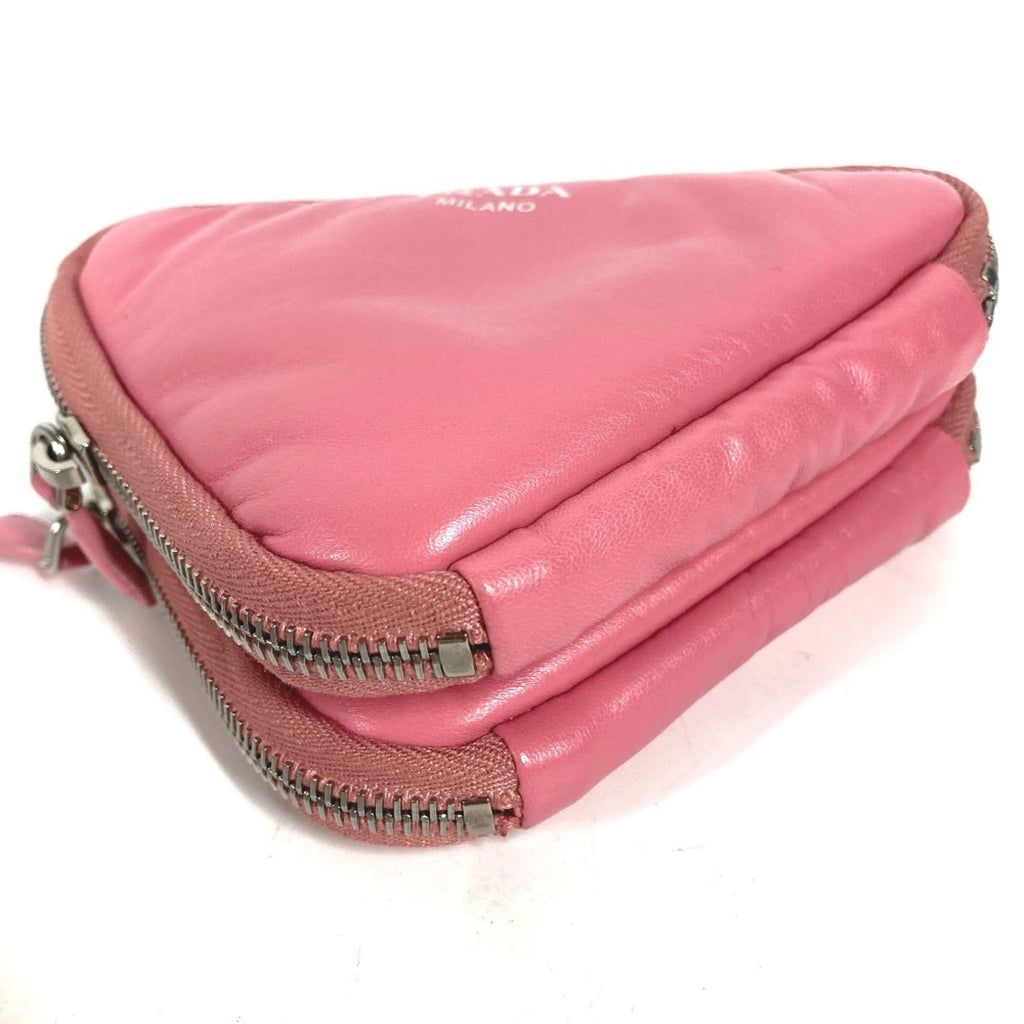Prada Pink Leather Pochette Pouch Shoulder Bag (Pre-Owned)
