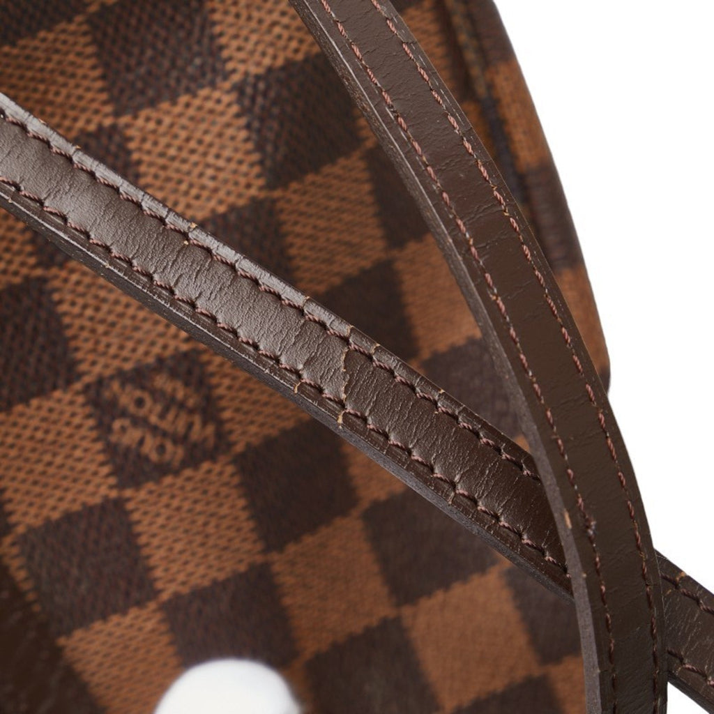 Louis Vuitton Brown Pvc Leather Handbag Pochette Pouch (Pre-Owned)
