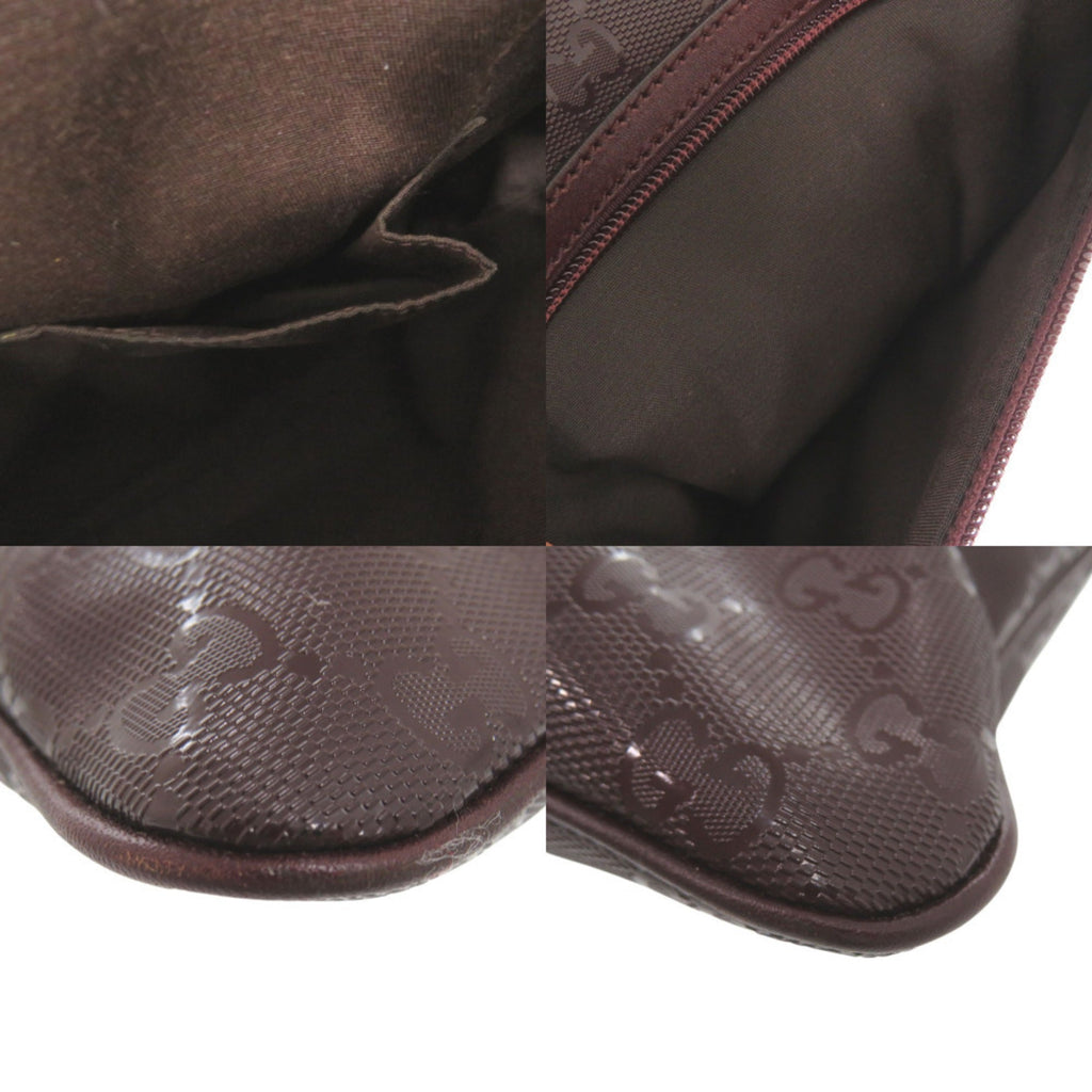 Gucci Bordeaux Pvc Leather Shoulder Bag (Pre-Owned)